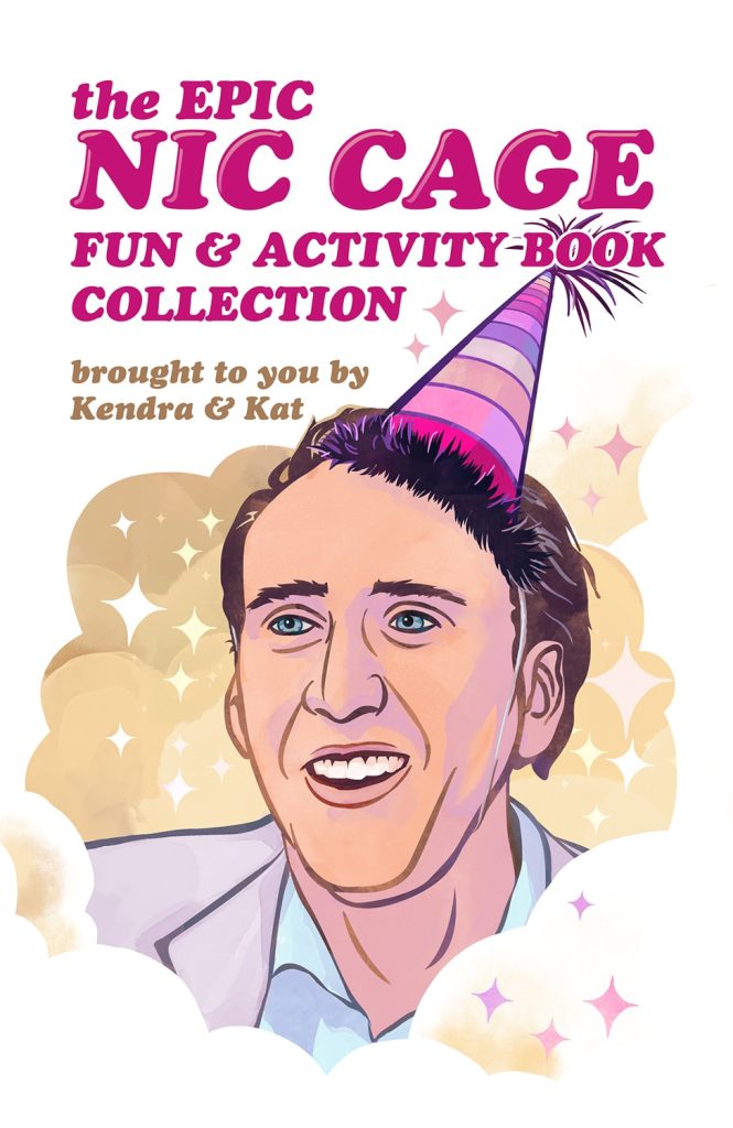 Nicholas Cage in a party hat